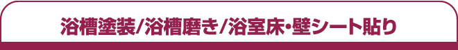 浴室の塗装